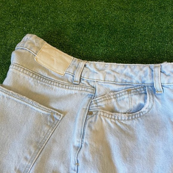 Zara Women's High Rise Mom Fit Blue Jeans Pants Size 04 - Picture 2 of 13